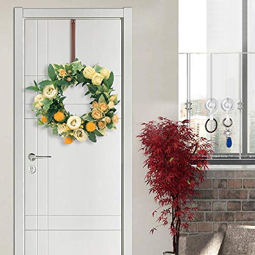 4 Wreath+Hanger+Adjustable+Suction+Bronze