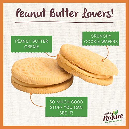 Back To Nature Cookies Non Gmo Peanut Butter Creme 9 6 Ounce Amazon Com Grocery Gourmet Food