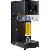 Commercial Soda Can Sealer - 2.4-6.7 inch Height Adjustable, Automatic Can Sealer for Aluminum and Plastic Cans - black (black)