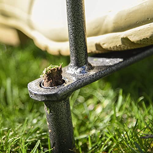 Yard Butler ID6C Manual Lawn Coring Aerator Grass Dethatching Turf