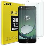 [2Pack]Moto Z Play Screen Protector,OTCkicks Moto Z Play [Case Friendly] Tempered Glass 3D Curved Screen Protector, Anti-Fingerprint HD Screen Protector Film for Motorola Moto Z Play Droid