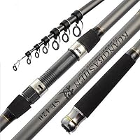 ZFF Telescopic Carp Fishing Rod Carbon Fiber Ultra-light Hard Freshwater Saltwater Travel For Trolling Surf Casting (Size : 4.5m)