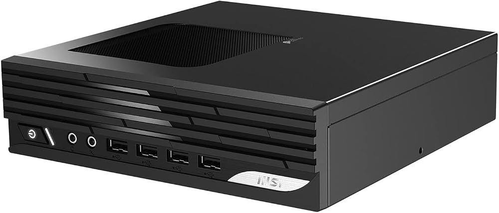 MSI PRO DP21 MFF Desktop i5-12400 8GB RAM 500GB SSD WiFi 6 Win 11 Pro Black