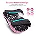Kuxuan Girl's CIRA Pink Protective Gear Set Including Knee Pads Elbow Pads and Wrist Guards, for Kid Multi Sports Uses: Skateboarding, Roller Skating, Cycling, Balance Biking, and Scooter - Medium