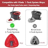 Sgizoku Red Spin Mop Head Base for Vileda Turbo Smart EasyWring Mop Replacement view 2