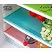 4 pcs / lot 29cm45cm Multifunction Refrigerator Pad Mat Fridge Anti-fouling Anti Frost Waterproof Pad 