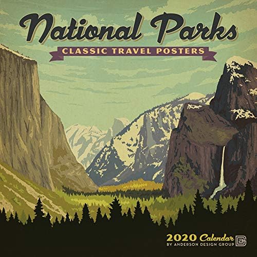 National Parks Classic Posters 2020 Wall Calendar