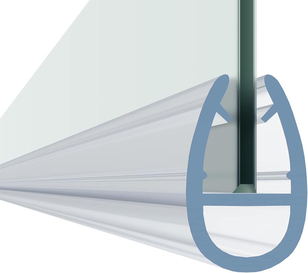 HNNHOME Bath Shower Screen Door Seal Strip 4-6mm Glass Up to 7mm Gap