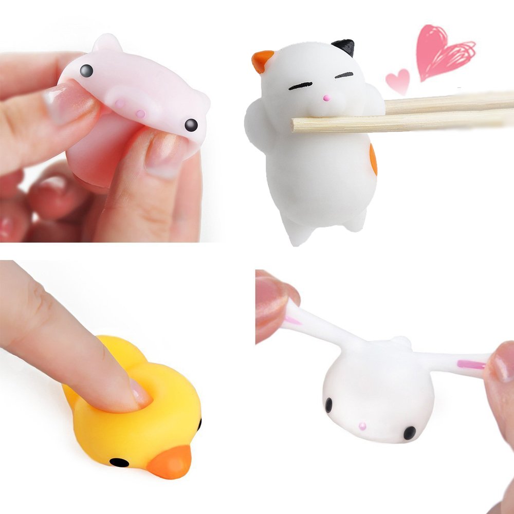 Denshine Squishies, Squishies Toys Squishies Slow Rising kawaii Toys Cheap Squishies Stress Reliever Super Soft Squishy Animal Educational Toys Best Party Favors Stocking Stuffers(11 pcs)