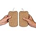 Delaine’s Exfoliating Body Scrubber - Natural Hemp Covered Sponges - Set of 2 to Double Your Pleasure - Luxurious Skin Care for Women and Men - Hygienic - Long Lasting - Extra Sudsy - Machine Wash