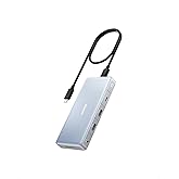 Anker 575 USB-C Hub (12-in-1, Dual HDMI, DP), Triple Display Docking Station, 10 Gbps USB-C and USB-A Data Ports, 4K HDMI and