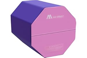 M HI-Mat Octagon Tumbler 24.4" x 29" Octagon Gymnastics Mat Skill Shape Handsprings Backbend Somersault Tumbling Trainer for Home Gym Fitness (Purple & Pink)