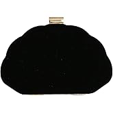 Verdusa Women's Clutch Purses Seashell Shaped Evening Handbag Metallic Chain Strap Mini Crossbody Purse