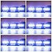 Orion Motor Tech 54 LED White Emergency Service Truck Car Vehicle Strobe Warning Light/Lightbars for Deck Dash Grill Windshield Headliner