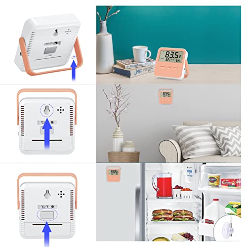 Freezer Alarm 2 Pack Digital Refrigerator Thermometer Alarm Freezer