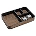 iDesign Twillo BPA-Free Plastic Divided Makeup and Cosmetic Organizer Storage Tray for Bathroom, Countertop, Vanity - 4 Compartment, Bronze