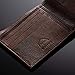 Mens Leather Wallet Zipper Coin Purse 6 Card Slots 3 More Pockets 2 Bill Section Antique Brown
