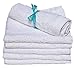 Bamboo Baby Washcloths Soft Organic White 6 Pack for Bathing and Skin Care
