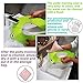 Super More Upgrade Folding Portable Travel Potty Seat Silicone Pads Home Reusable Toilet Potty Training Seat Covers Liners for Babies, Toddlers and Kids - Hook Included (Green)