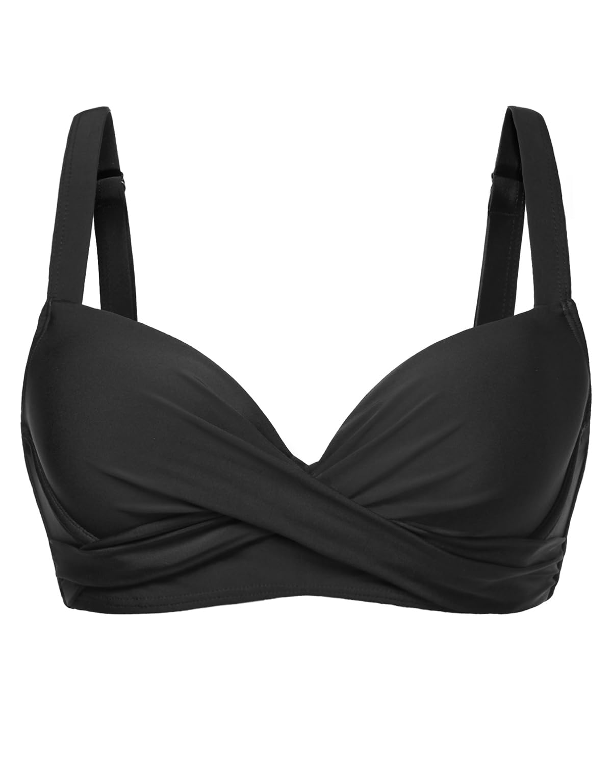 Mey 74812-3 Reggiseno Allegra Donna Con Ferretto E Coppe Imbottite - Push Up, Nero, Pizzo, Bretelle Regolabili