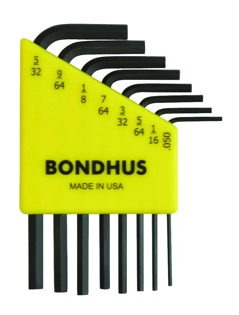 Bondhus, HLX8S HEX Key Set 0.050"-5/32", 12232