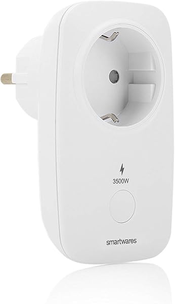 Smartwares Smart Home Pro Funk Steckdose mit Energiemessfunktion Wei steuerbar via Smart Home Pro Fernbedienung Alexa kompatibel App steuerbar via Basisstation