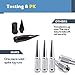 KSP M14X1.5 Spike Lug Nuts, 32PCS Chrome 14mmx1.5 Wheel Spiked Lug Nut for Silverado Sierra 1500 2500 3500 F150 F250 F350, 19mm Hex Closed End Nut with 1 Socket for Aftermarket Wheel