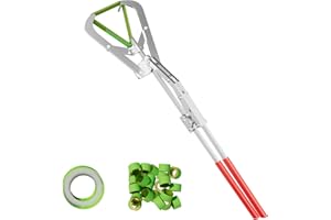 KATYWIXU Extra Large Castration Banding Tool, Cattle Goat Bander with 24 Castration Bands, Easy to Operate, Stainless Steel, Rugged, for Large Sheep, Bull, Goat, Calf, Pig, and Cattle