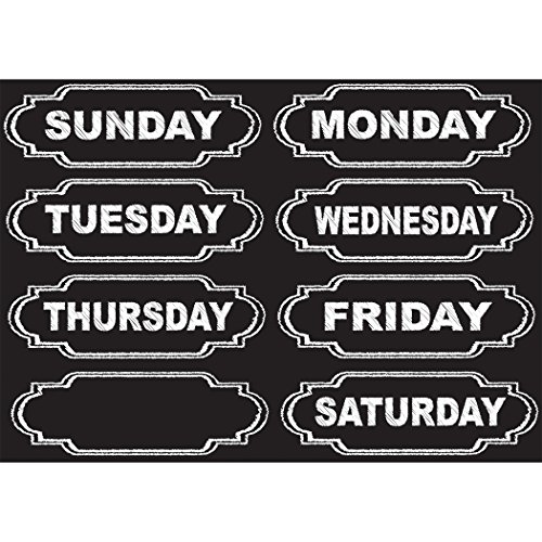 Ashley Productions Chalkboard Days of The Week Die-Cut Magnets