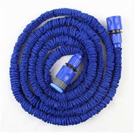 125FT Magic Expandalble Garden Hose Water Pipe Drip Irrigation Supplies Water Hose Car Watering Connector With 7 Modes Spray Gun Blue