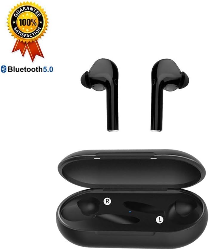 True Wireless Earbuds Bluetooth Earbuds Wireless Earbuds - Bluetooth 5.0 Mini in Ear TWS Earbuds with Charging Case,Noise Cancelling Earbuds,Earbuds with Microphone for Hands-Free Calls