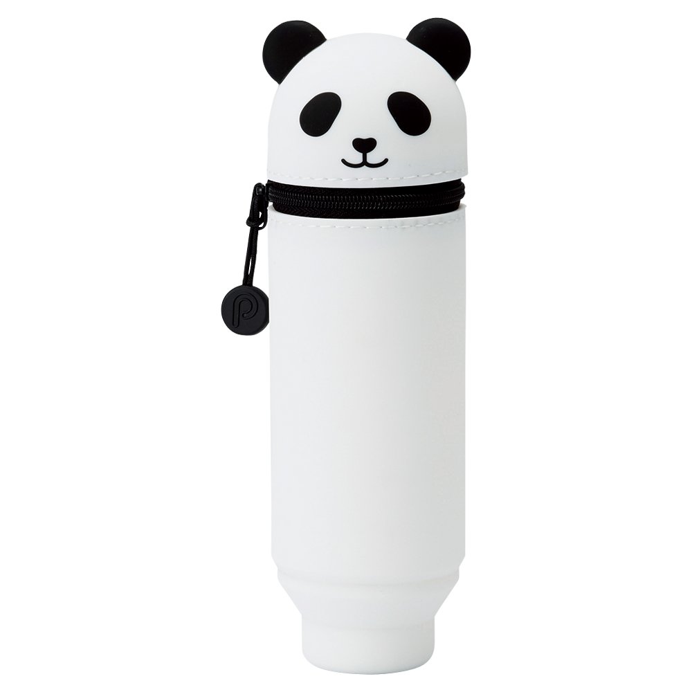 LIHITLAB Kawaii Japanese Panda Stand Up Pencil Case For School Office College, Cute School Supplies, Animal Pen Holder Pouch Holder Teen Girls, Travel Cosmetics Storage, Artist Pencil Case (A7712-6)