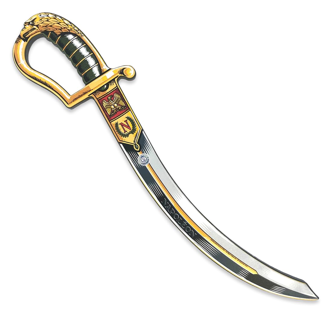 Liontouch - Napoléon Sabre For Kids, Green - Age 3-8 Years| Pretend Play Foam Toy in Authentic French Style For Children | Safe Weapon & Battle Accessory For Boys’ Dress Up & Costumes