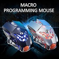 sweetyhomes V9 Gaming Mouse Abs Material Professional High Precision Custom Adjustable Mechanical with Led Stand E-Sports Macro Programming Backlights Keys Competitive Mice