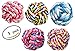 HTKJ Dog Toys Balls(Set of 3) for Small to Medium Large Doggie, Durable Teething Aid Cotton Rope Knot Pet Dog Chew Toys