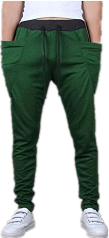 Men Pants Daoroka Men's Casual Long Slim Baggy Jogging Sport Running Trousers Solid Fashion Sweatpants Tracksuit