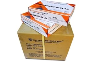 CrankShooter Lacrosse Ball Set, 10 Dozen Lacrosse Game Balls (Qty 120/case), NOCSAE, NCAA, NFHS, and SEI Certified, 120 Balls (White)