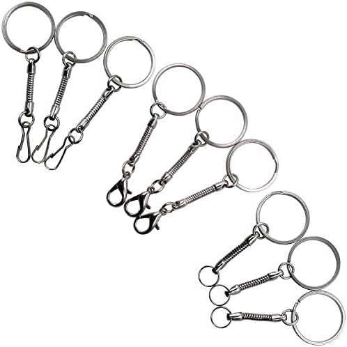 SunData Key Chains Snake Chain Wrist Strap Lanyard for USB Flash Drive, MP3 Player Key Kid Toys Silver