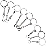 SumDuta Key Chains Snake Chain Wrist Strap Lanyard for USB Flash Drive, MP3 Player Key Kid Toys Silver