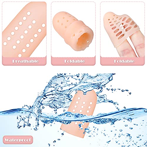 20 Pieces Gel Finger Cots Silicone Finger Protectors Silicone Finger