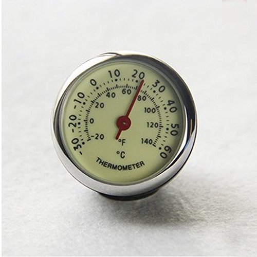 ANKI Table Classic Car Dashboard Small Round Analog Quartz Hygrometer Thermometer Humidity Meter (Luminous Thermometer)