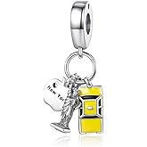 CHTLOR Charm Egyptian Pyramids,Earth Pendant,Love Bear,Mini Dragon Charm 925 Sterling Silver Pendant Women's Necklace Bracelet DIY pendant Fit for European Bracelet