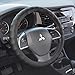 BDK Black Genuine Leather Steering Wheel Cover Large 15.5 to 16 inch