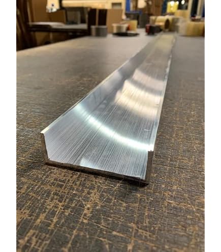 Outwater Polished Finish 1/8'' Inside Dimension Aluminum U-Channel 48 - View #7
