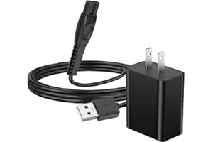 GOFFEU 5V 1A Shaver Charger for Philips Norelco 2400 3600 3900 5400 7800 MG5910 MG7910 MG9510 MG9520 Trimmer, Power Cord 5V USB Charging Cable Replacement Philips 3000 5000 7000 9000 Series Razor (3.3FT)