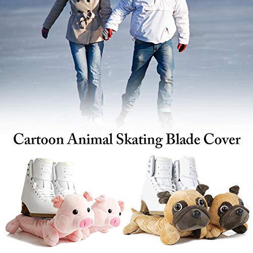 Leiyini Figure Skating Soaker Blade Blankies Child Adult Ice Hockey Figure Skates Boot Blade Covers Guards Skating Accessories Equipment Cartoon Animal Protective Blade Cover