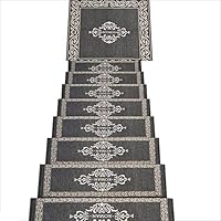 YAOJIA Non Slip Carpet Stair treads 10 Piece Set-Rectangular Runner Carpet | Self-Priming | Anti-Slip | Stair Rugs/Foot Pads-Safe and Elegant 4 Size (Size : 5pcs 26x75cm)