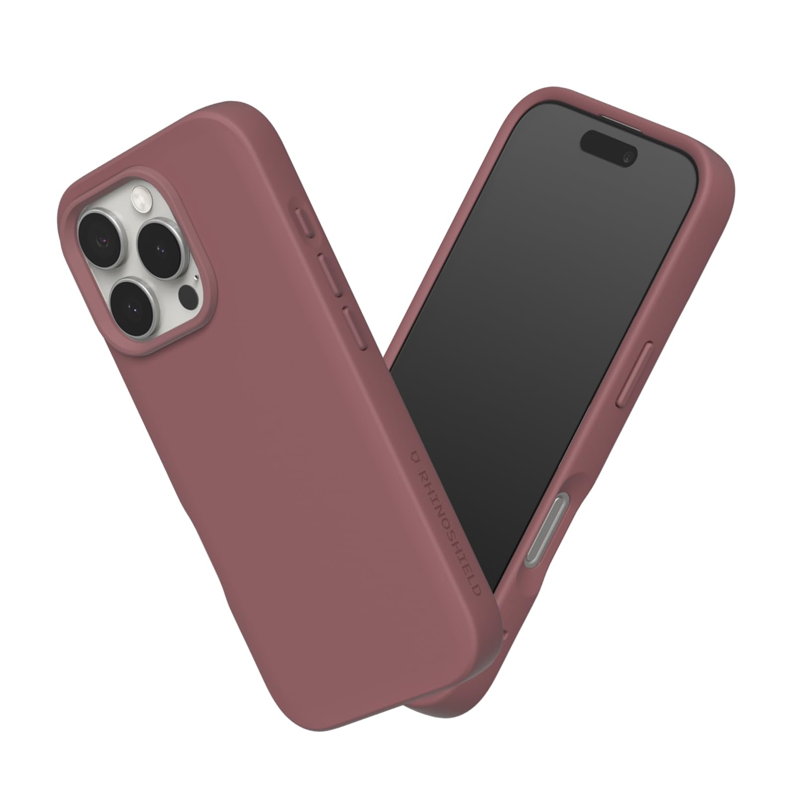 RHINOSHIELD SolidSuit Case Compatible with [iPhone 16 Pro] | Shock Absorbent Slim Design Protective Cover with Premium Matte Finish, Camera Control Cutout Design - Deep Mauve