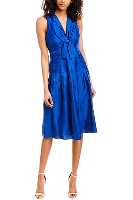 donna karan blue dress