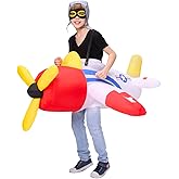 PTS Inflatable Costume Kid, Blow Up Airplane Costume for Halloween Inflatables Cosplay Party